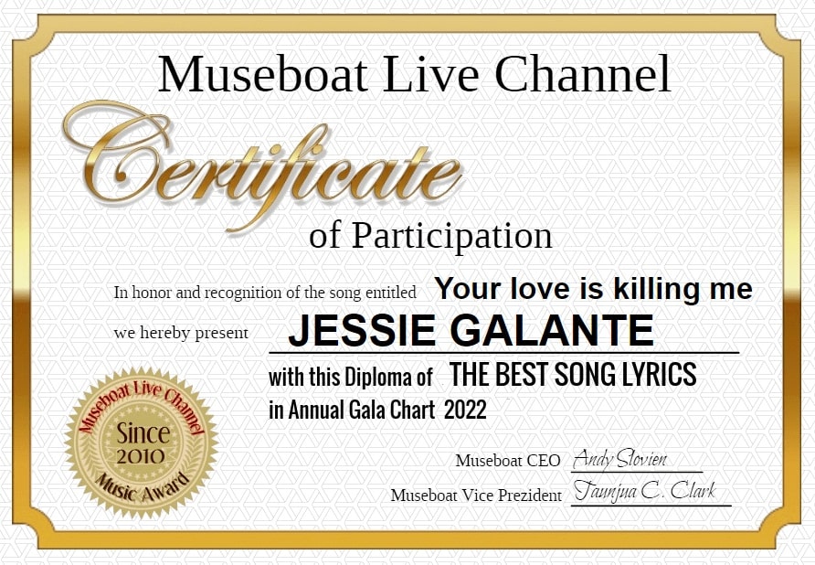 JESSIE GALANTE on Museboat LIve